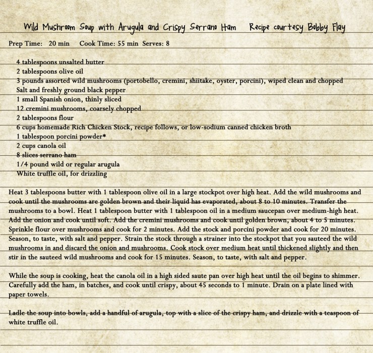 mushroom soup recipe