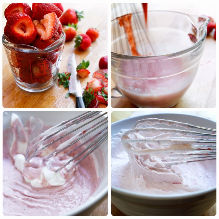 strawberry ice cream prepare