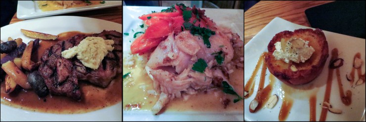 Steak, Fish and Dessert