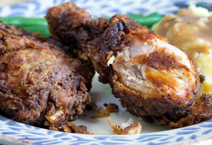 Crunchy on the outside and juicy on the inside