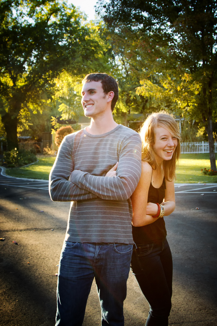 Aly and Brian checking out the wedding venue