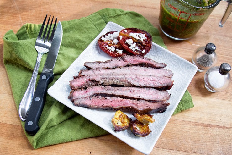 Flank Steak without Chimichurri Sauce 