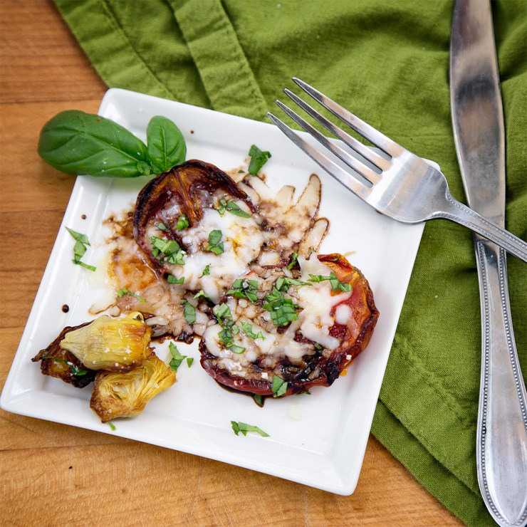 Roasted Tomatoes and Artichokes