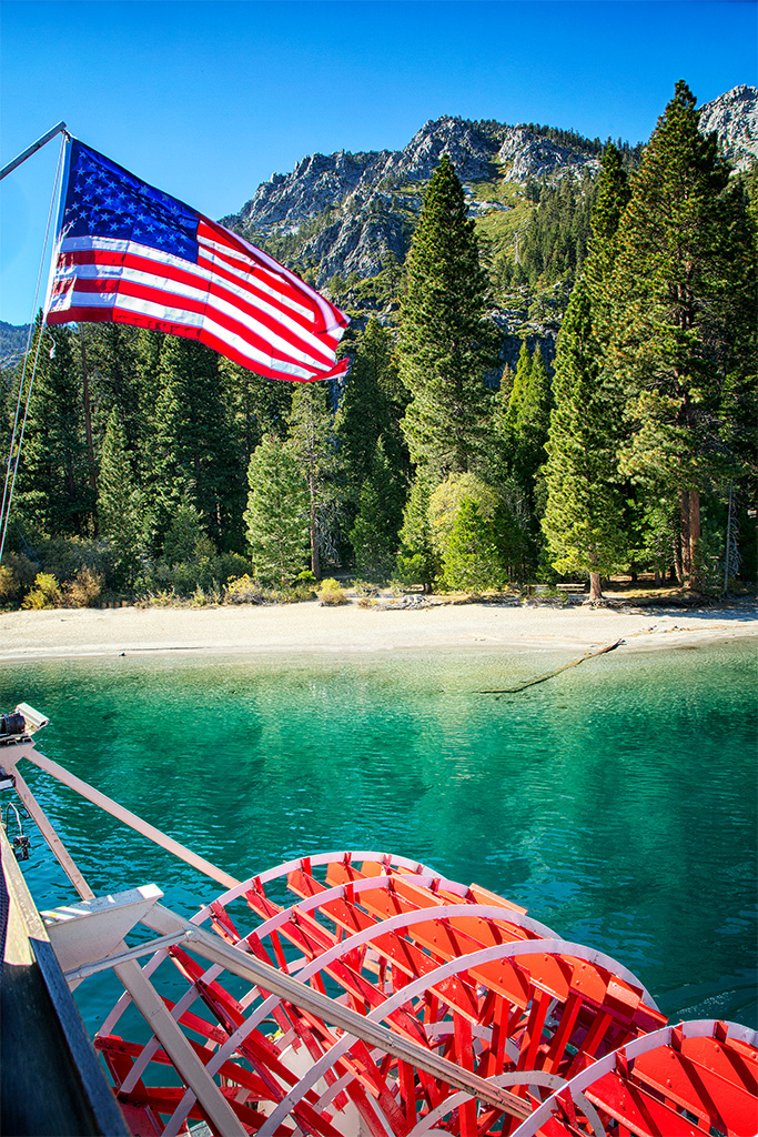 View from the Paddle Wheel Tahoe Queen