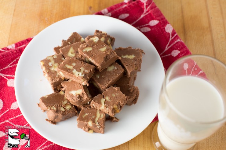 Serve a plate and some milk