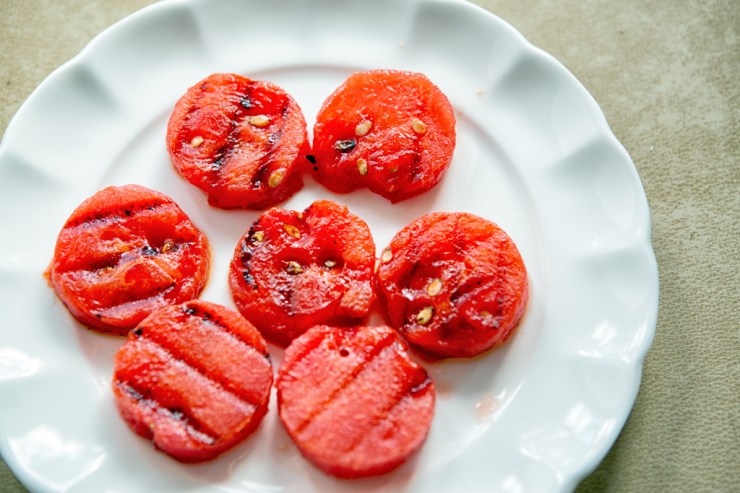 Grilled watermelon
