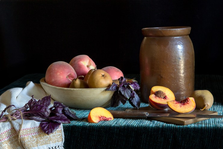 Still life with Peaches and Pears