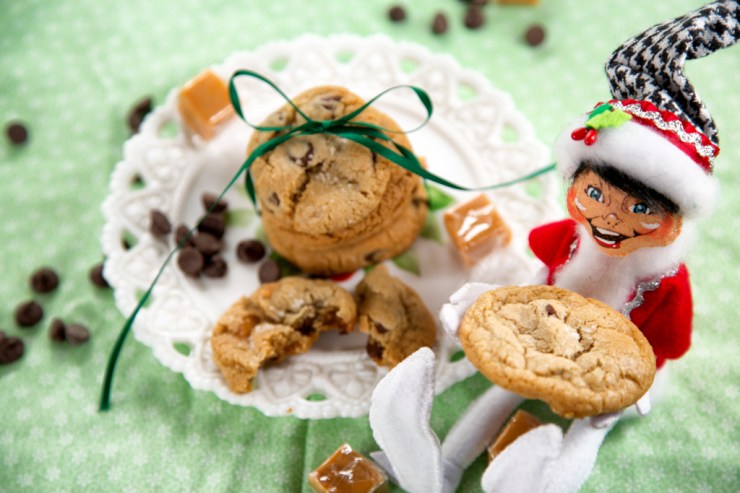 New elf loved the addition of caramel to one of his favorite Christmas Cookies