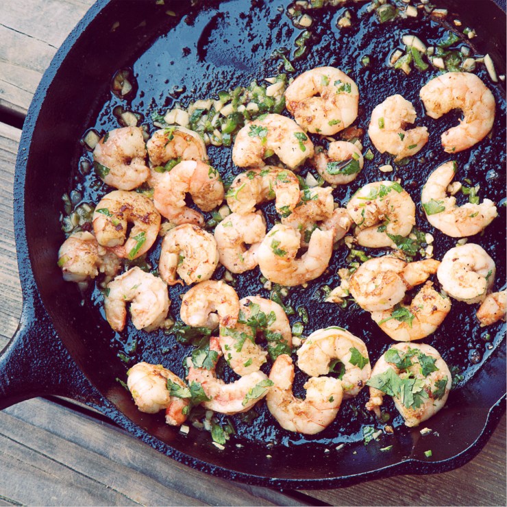 Shrimp ready to be eaten